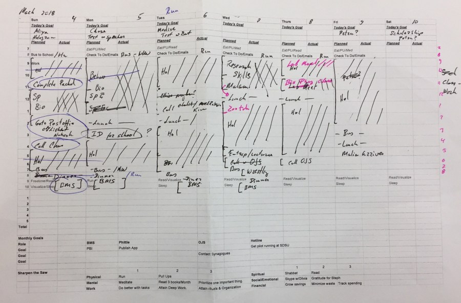 Seven Year Degree Agenda